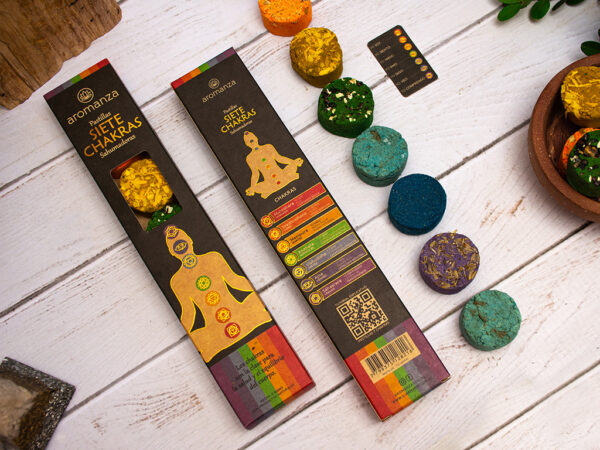 Pastillas 7 Chakras Sahumadoras x7