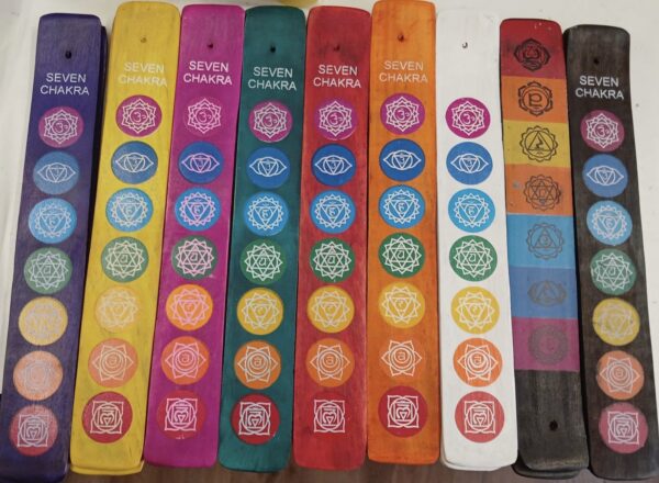 Tablita Porta incienso 7 chakras