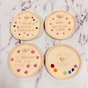 Porta incienso cerámica