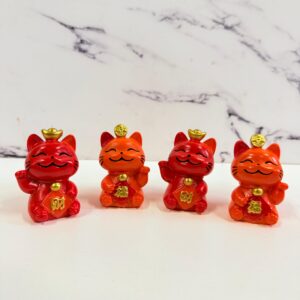 Set Gato rojo x4